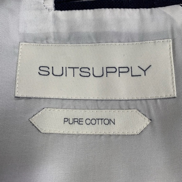 Suitsupply Navy Striped Double-Breasted Blazer - Picture 6 of 7